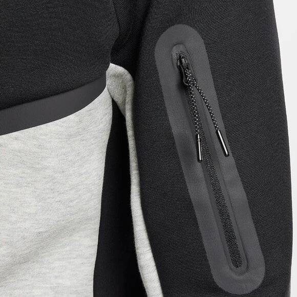 Nike Tech Fleece Windrunner Hoodie Black Dark Grey Heather HV0949-011 Men's XL - Picture 7 of 13